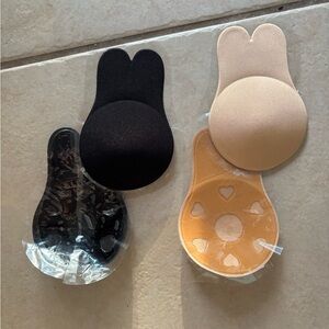 2 Pairs Reusable Rabbit Ear Adhesive Lifting Bra Nipple Covers